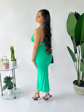 Load image into Gallery viewer, Plus Size Cabo Cut-out Midi Dress - Green
