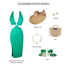 Load image into Gallery viewer, Plus Size Cabo Cut-out Midi Dress - Green
