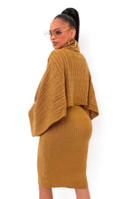 Load image into Gallery viewer, Broken Promises Sweater Dress Set - Camel
