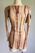 Load image into Gallery viewer, Moody Tie-dye Bodycon Dress - Brown/Combo
